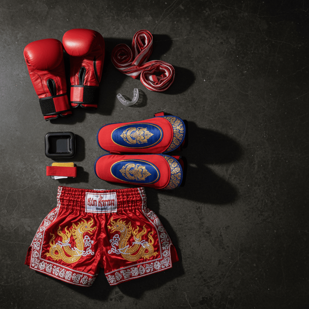 Kun Khmer equipment flat lay